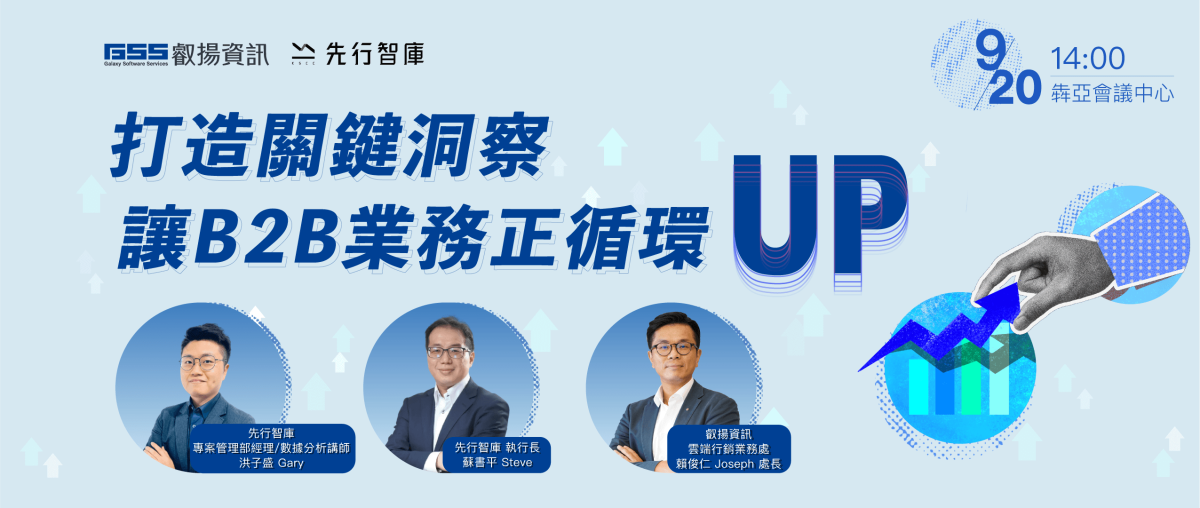 打造關鍵洞察  讓 B2B 業務正循環UP