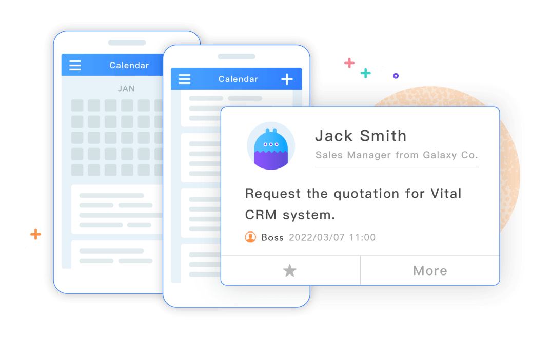 Vital CRM APP-Real-time updates and information about the customers